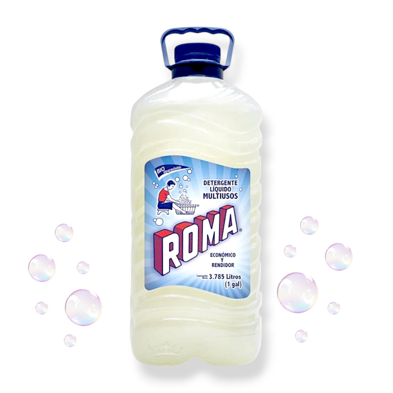 Detergente Liquido ROMA Para Ropa Fina líquido 3.7L Galon Biodegradable