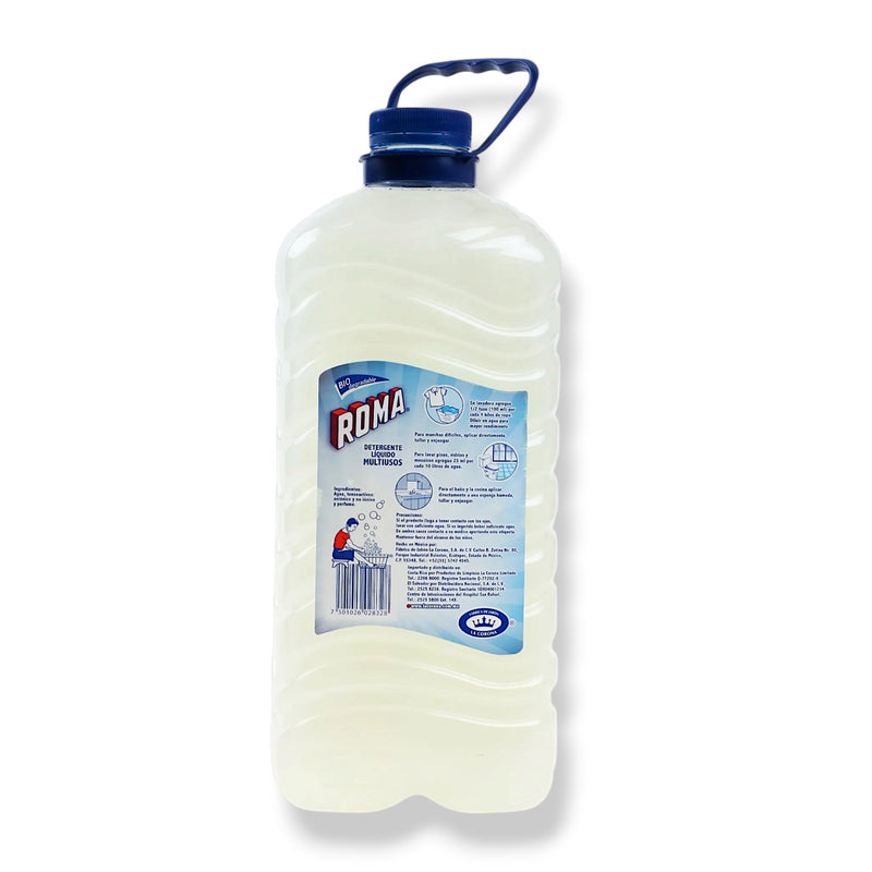 Detergente Liquido ROMA Para Ropa Fina líquido 3.7L Galon Biodegradable