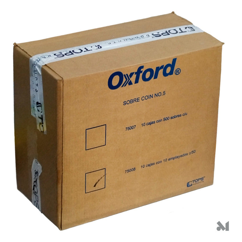 5000 Pzs Sobre Coin No 5 P/ Dinero Manila 8.9 X 16.5 Cm 90gr Manila Liso