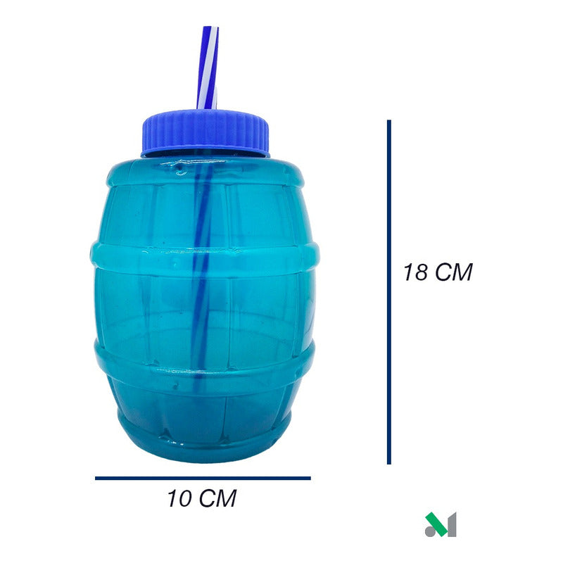 50pz Barril Vaso Dulcero  1.2l Negocio Fiesta Cerveza Popote