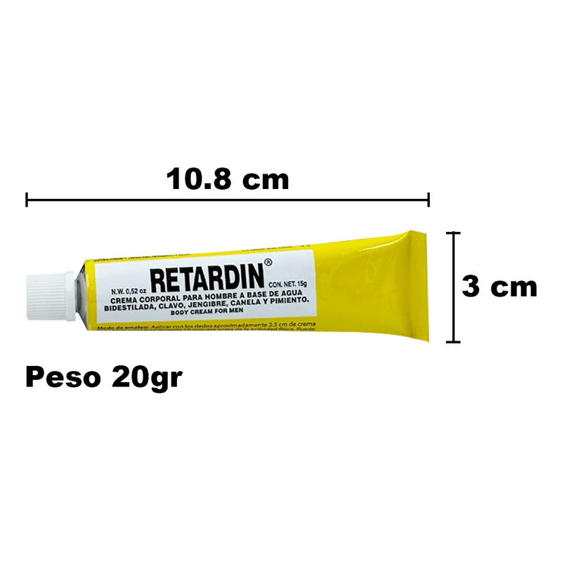 Crema Retardin P/ Hombres Erecciones Duraderas Jengibre