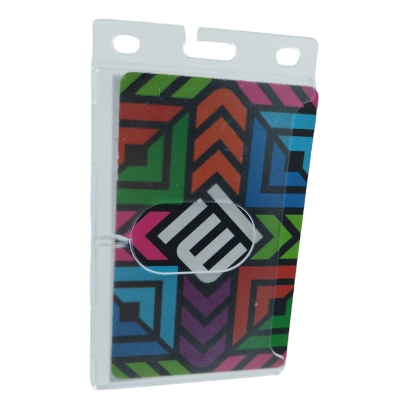 2pack Porta Gafete Porta Credencial Acrilico Transparente