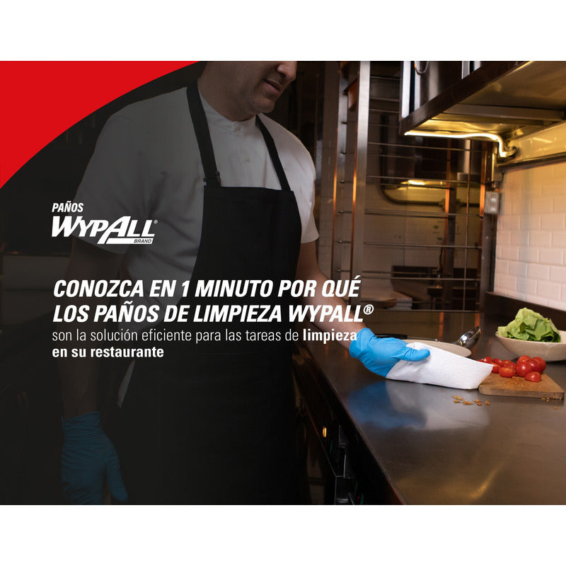 Paños Reutilizables Para Limpieza Restaurante Wypall 80pz Amarillo