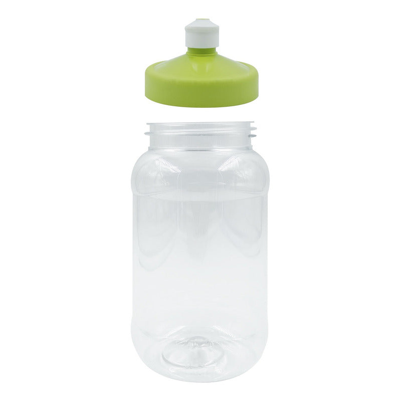 100 Pz Botella Con Tapa Rosca Chupon Baby Shower Deportiva
