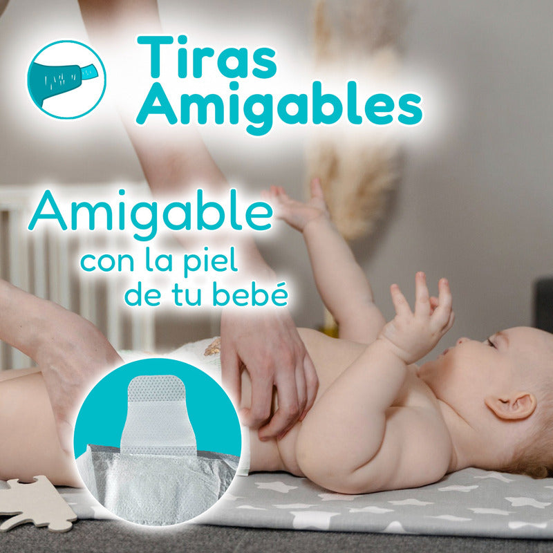 58pzs Pañales Premium Bebe Absorben 1 Litro  3-8 Mes 6-9 Kg Mediano (m)