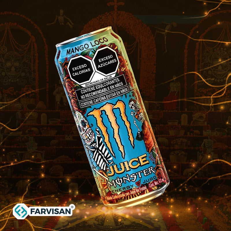 Monster Bebida Energizante Sabor Mango 473 Ml