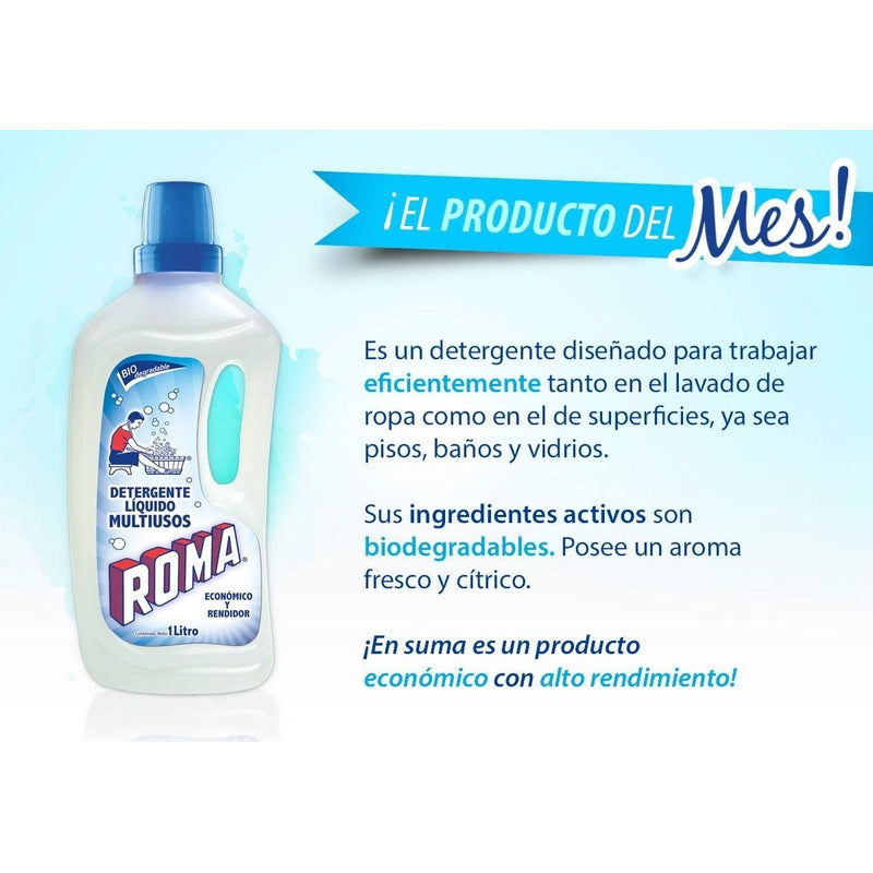 Roma Multiusos Líquido - Botella - 1 L - Unidad - 1
