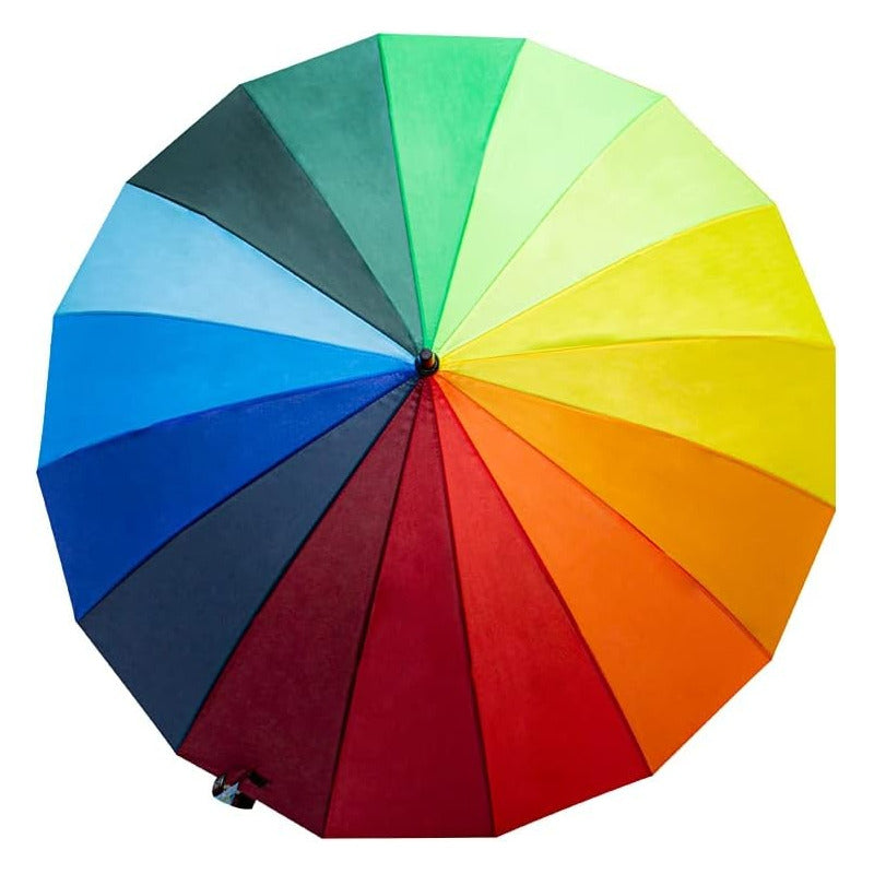 Paraguas Arcoiris Sombrilla Pride Lgbt Blanco