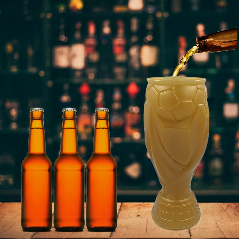 Vaso Michelero P/ Cerveza Copa Mundial Futbol Cabe Caguamon Dorado