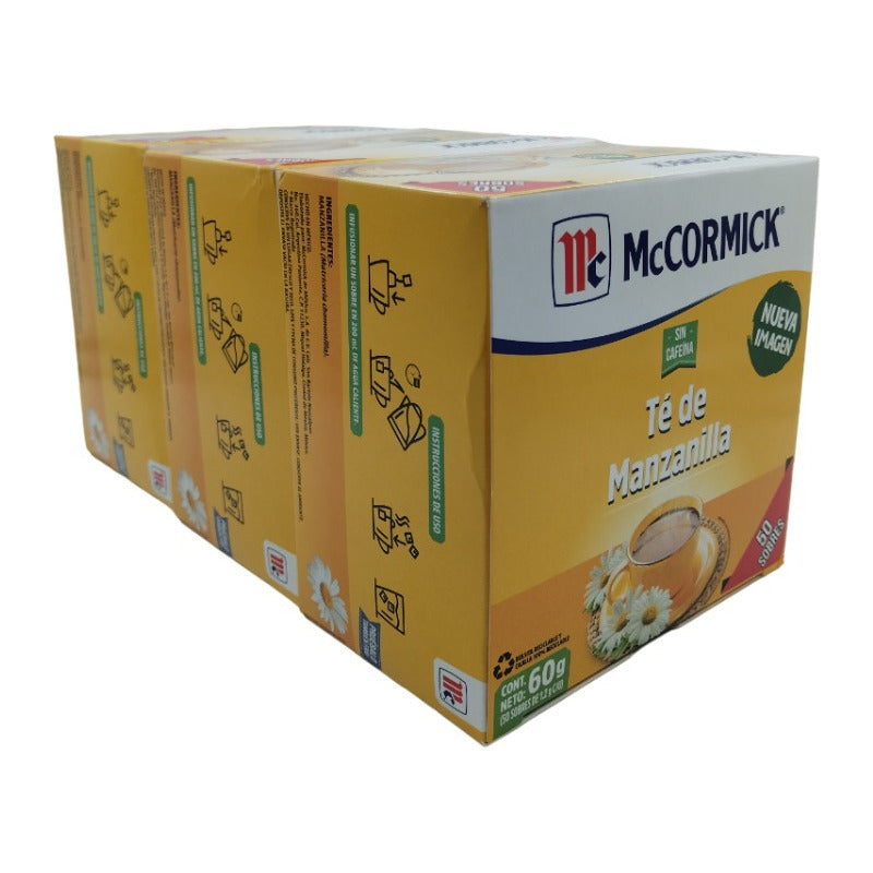 3 Pack Té De Manzanilla Mccormick 50 Piezas C/u