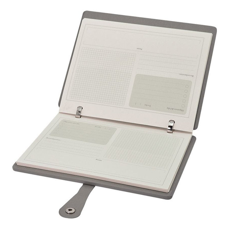 Libreta Con Planeador Diario Con Aros Metálicos