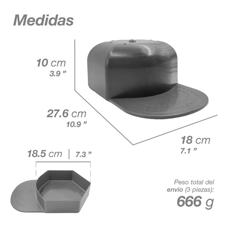 3pzs Lonchera Sandwichera Contenedor Restaurantes Gorra