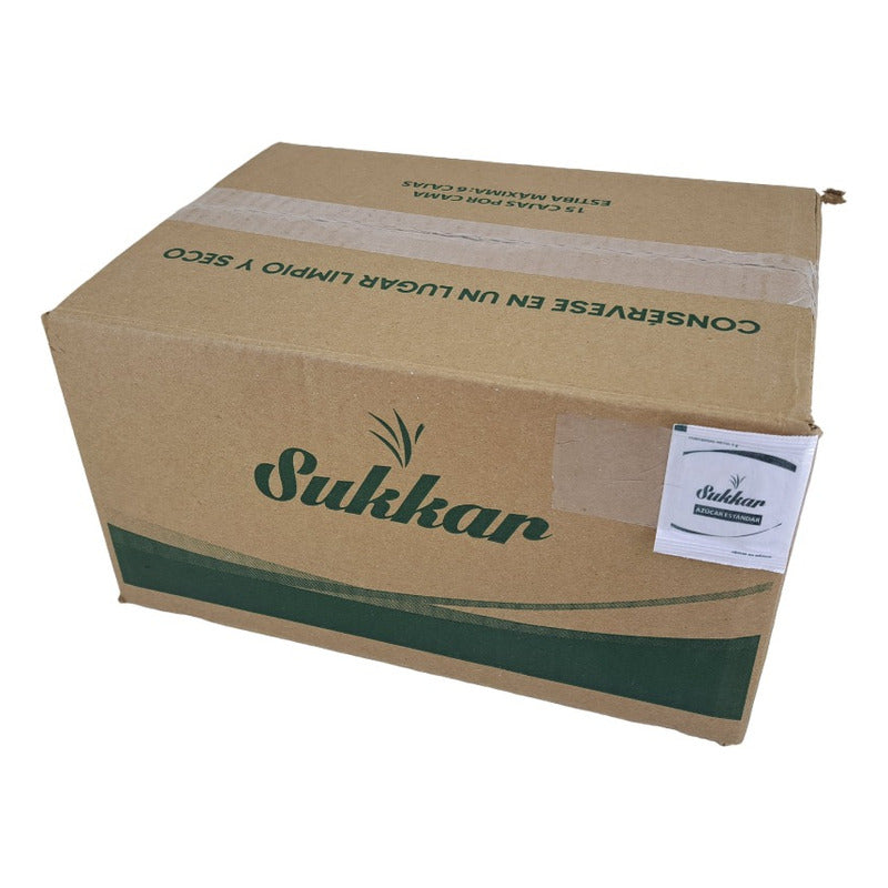 10 Bolsas Azúcar Zukkar 100 Sobres De 5g C/u Ideal P/negocio