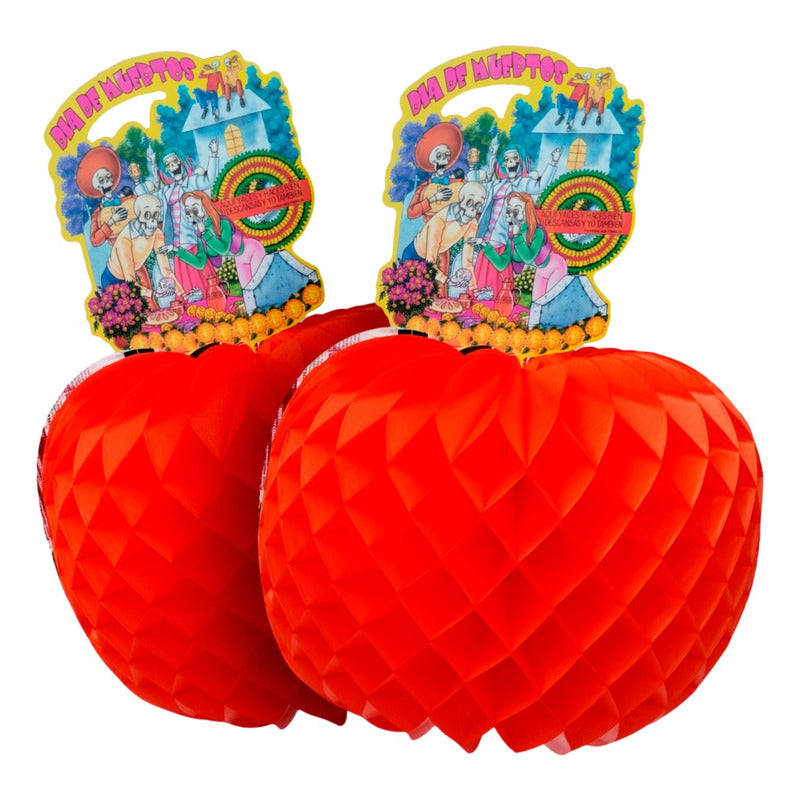 2pz Dia De Muertos Decoración Papel Picado Calabaza Mexicana Naranja Calabaza