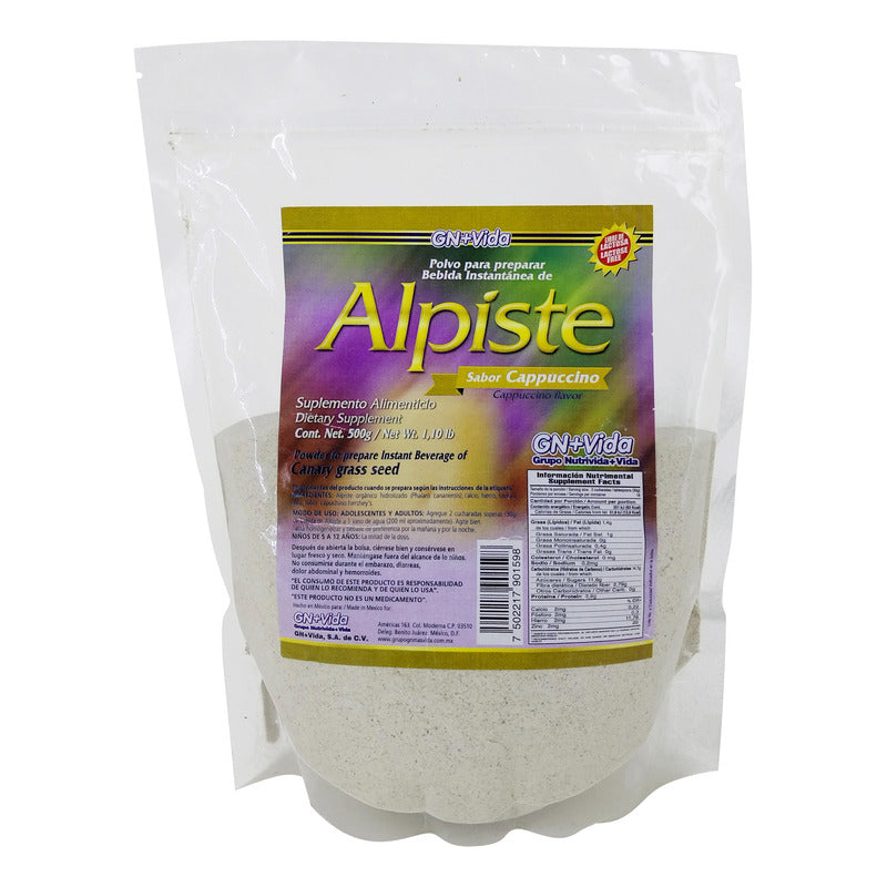 Alpiste Sabor Capuchino En Polvo Organico 500g Gn+vida