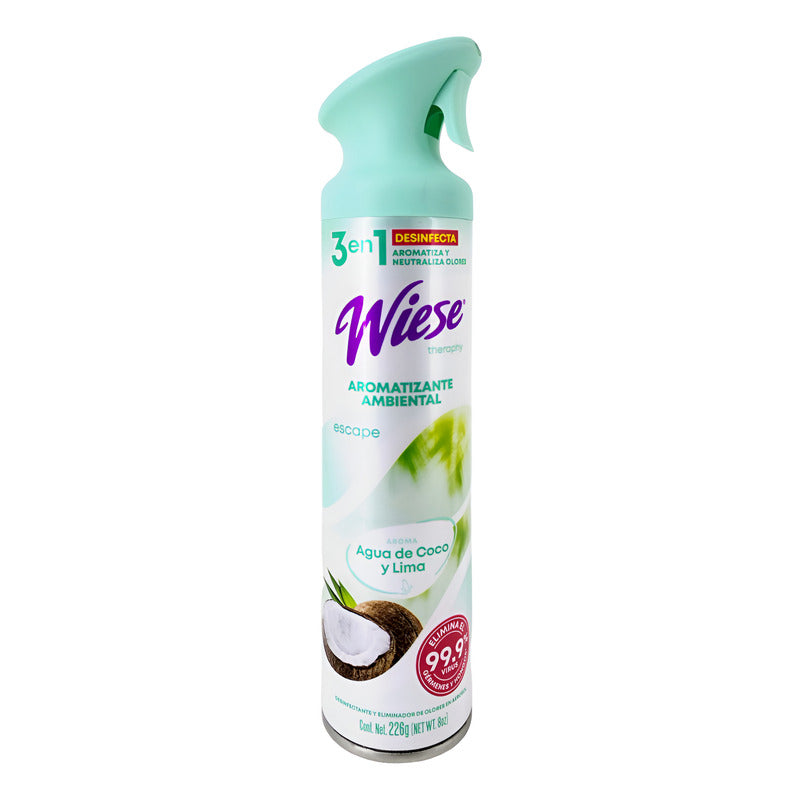 Aromatizante Wiese Agua De Coco & Lima 226 G. 3 En 1