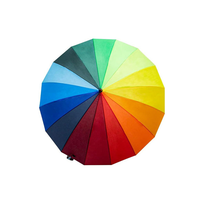 Paraguas Arcoiris Sombrilla Pride Lgbt Color Blanco