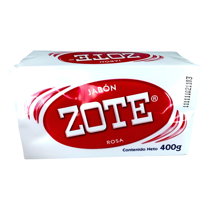 Zote Rosa Jabón De Lavandería En Barra 400 G