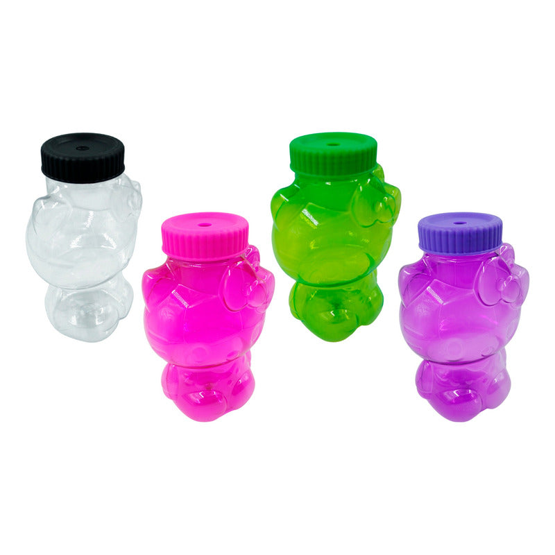 30 Vaso Dulcero Kittychela Hello Kitty Negocio Fiesta Cervez Mixto