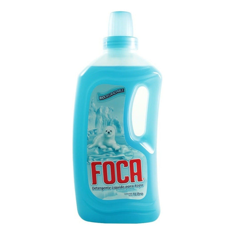 Detergente Líquido Foca Para Ropa 1 L