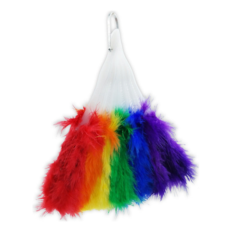 Abanico Plumas Arcoíris Gay Pride Orgullo