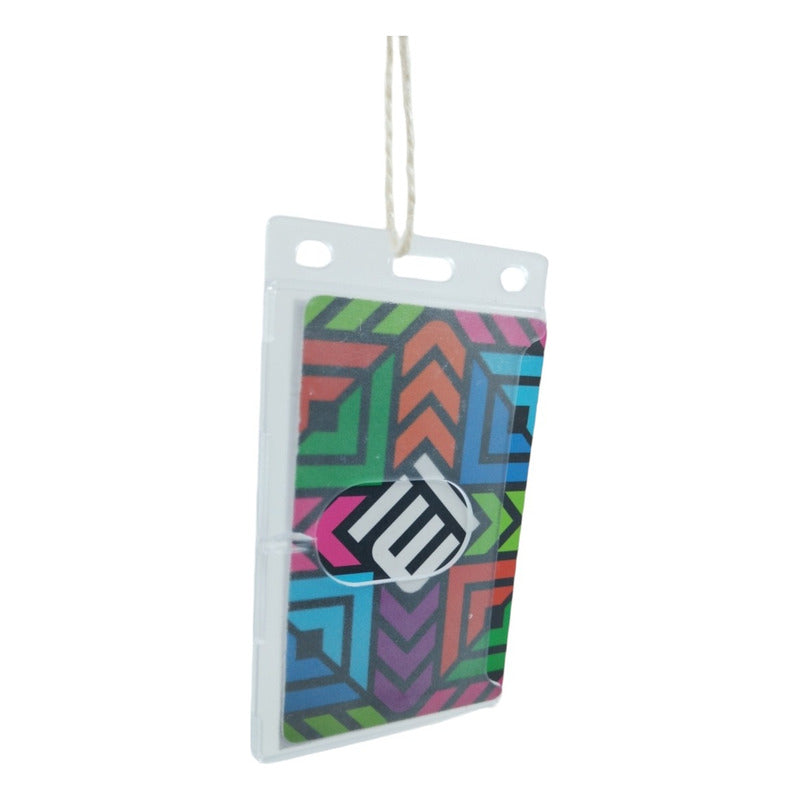 2pack Porta Gafete Porta Credencial Acrilico Transparente