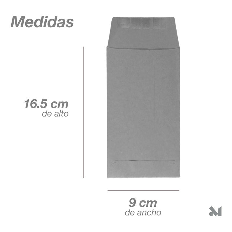 5000 Pzs Sobre Coin No 5 P/ Dinero Manila 8.9 X 16.5 Cm 90gr Manila Liso