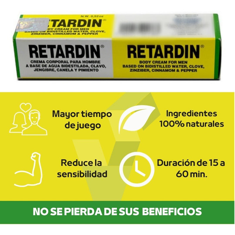 Crema Retardin, Retardante Y Potenciador De La Eyaculación!!