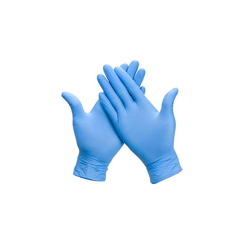 Guantes De Nitrilo Libre De Polvo No Esteril Nitrilo Talla M Azul Mediano