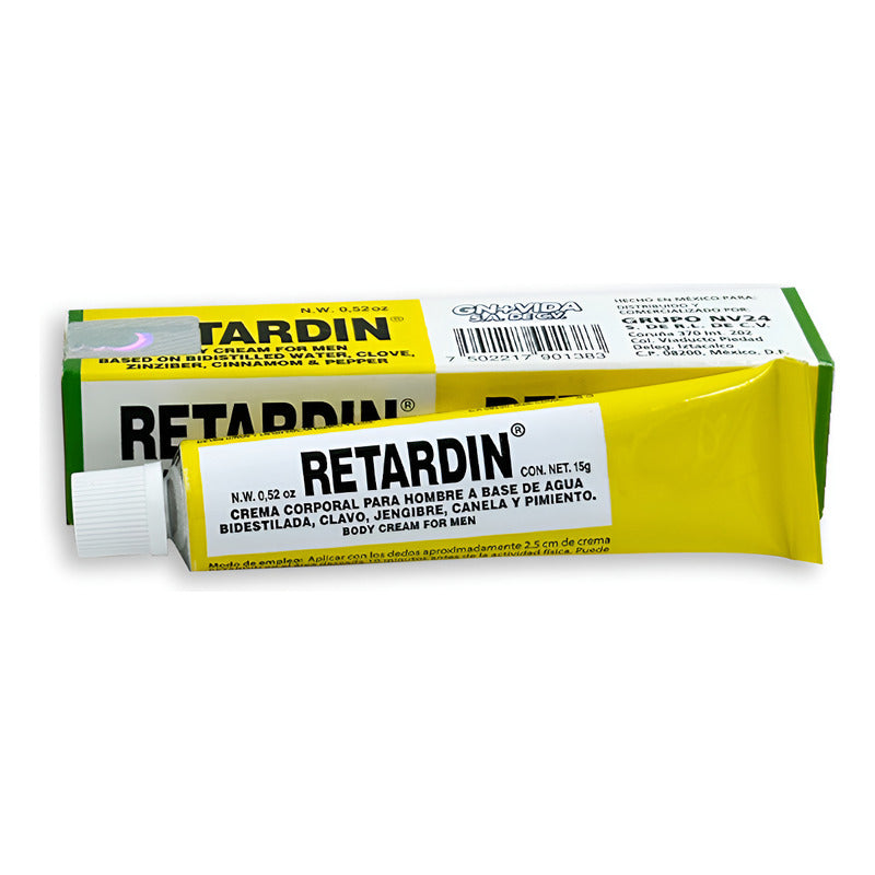 Crema Retardin P/ Hombres Erecciones Duraderas Jengibre