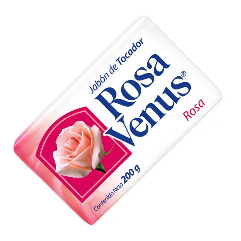 Jabón Rosa Venus En Barra De 200 G