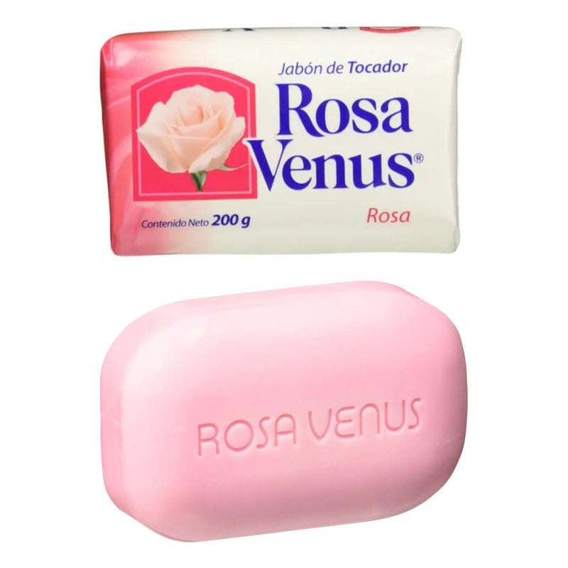 Jabon De Tocador En Barra 200g Rosa Venus