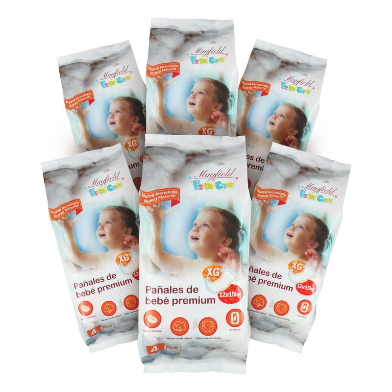 28pzs Pañales Absorben 1 L Premium Eg P/ Bebé 18 Meses 15kg Extra Grande (xg)