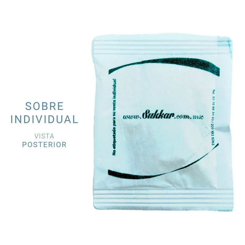 10 Bolsas Azúcar Zukkar 100 Sobres De 5g C/u Ideal P/negocio