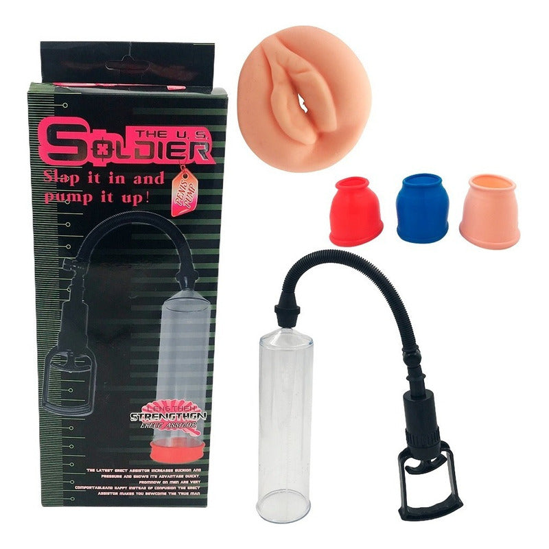 Bomba De Vacio Penis Pum Dura Como Roca Chisa