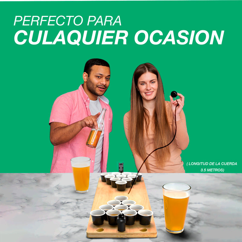 Mini Juego De Mesa Beer Pong Jerico Con Catapulta 12 Shots