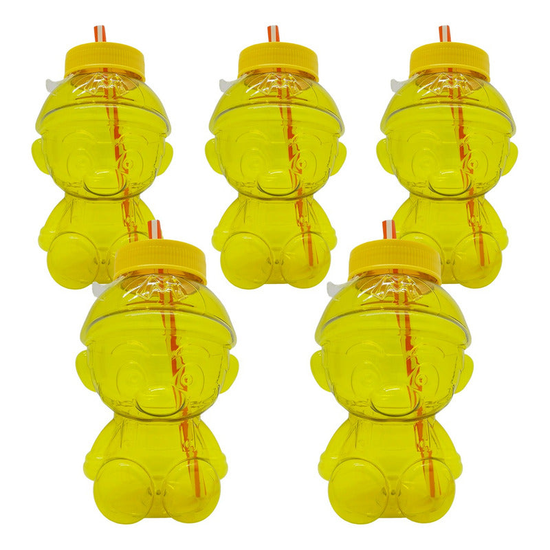 50 Vaso Dulcero Mario Bross Popote Fiesta Regalo 1 L