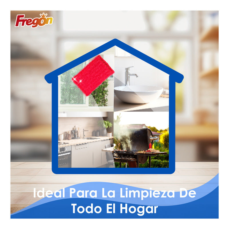 50pzs Fibra Esponja Fregón® Lavatrastes Multiusos 12.5 X 7.5