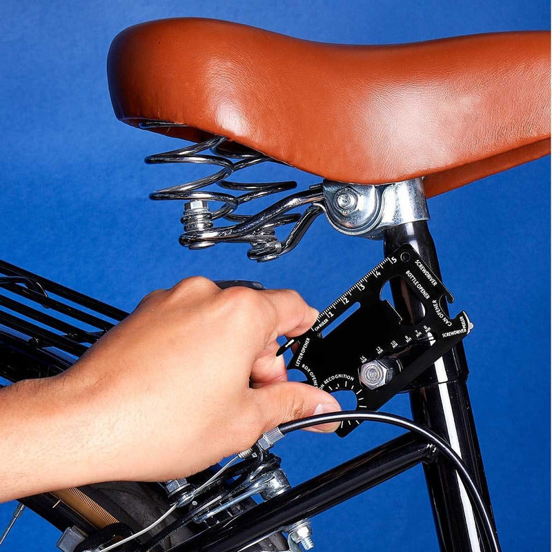 Tarjeta Multiherramientas Desarmador, Abrecartas, Abrelatas Negro