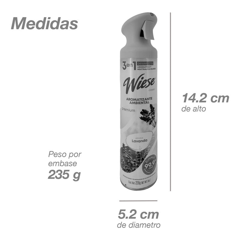 Aromatizante Wiese Lavanda 226 G. 3 En 1