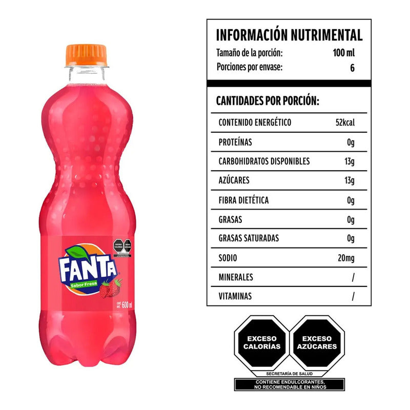 Fanta Refresco Sabor Fresa 600 Ml