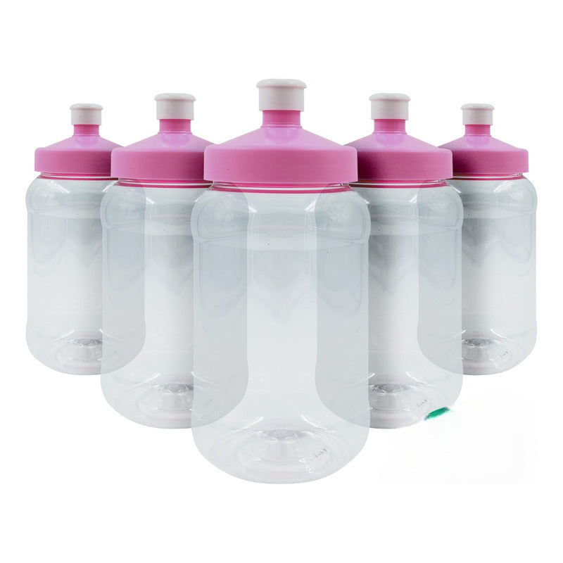 100 Pz Botella Con Tapa Rosca Chupon Baby Shower Deportiva