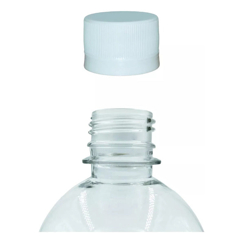 100 Botellas Boston 1l Envases Plasticos Pet Con Tapa