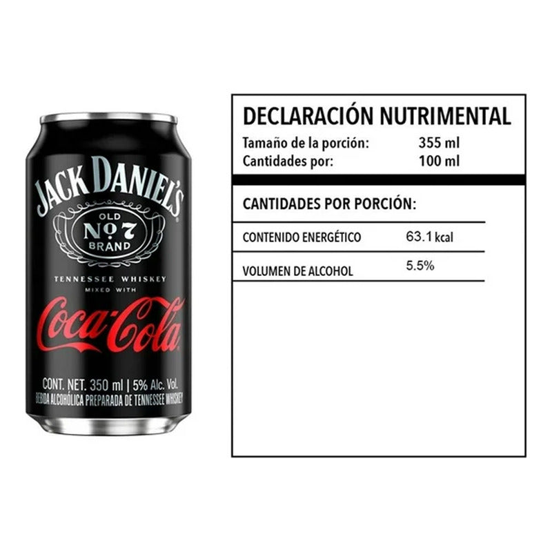 Coca Cola Jack Daniel S 350 Ml