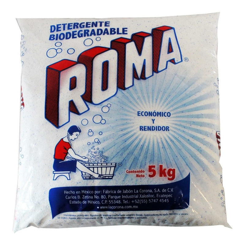 Detergente Roma En Polvo De 5 Kg