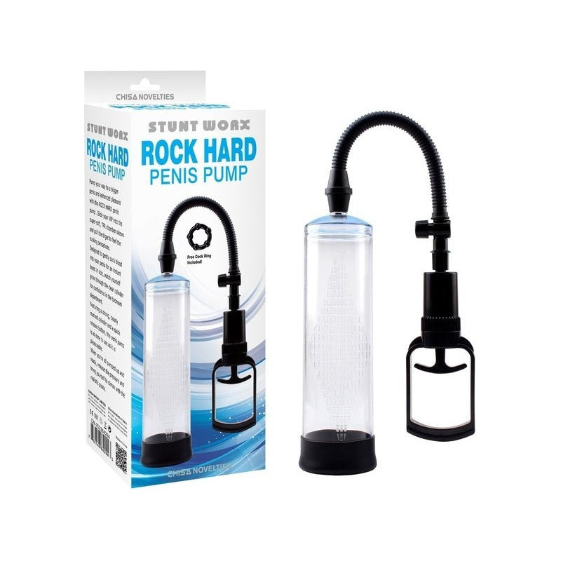 Bomba De Vacío Para Masculino El Agrandador Pene Rock Hard Blanco