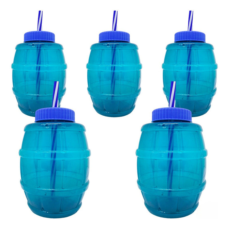 50pz Barril Vaso Dulcero  1.2l Negocio Fiesta Cerveza Popote