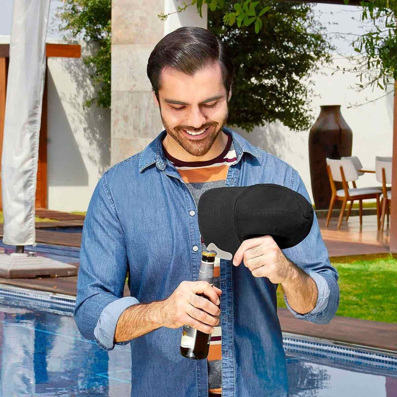 Gorra Con Destapador Para Cervezas Negro Unitalla