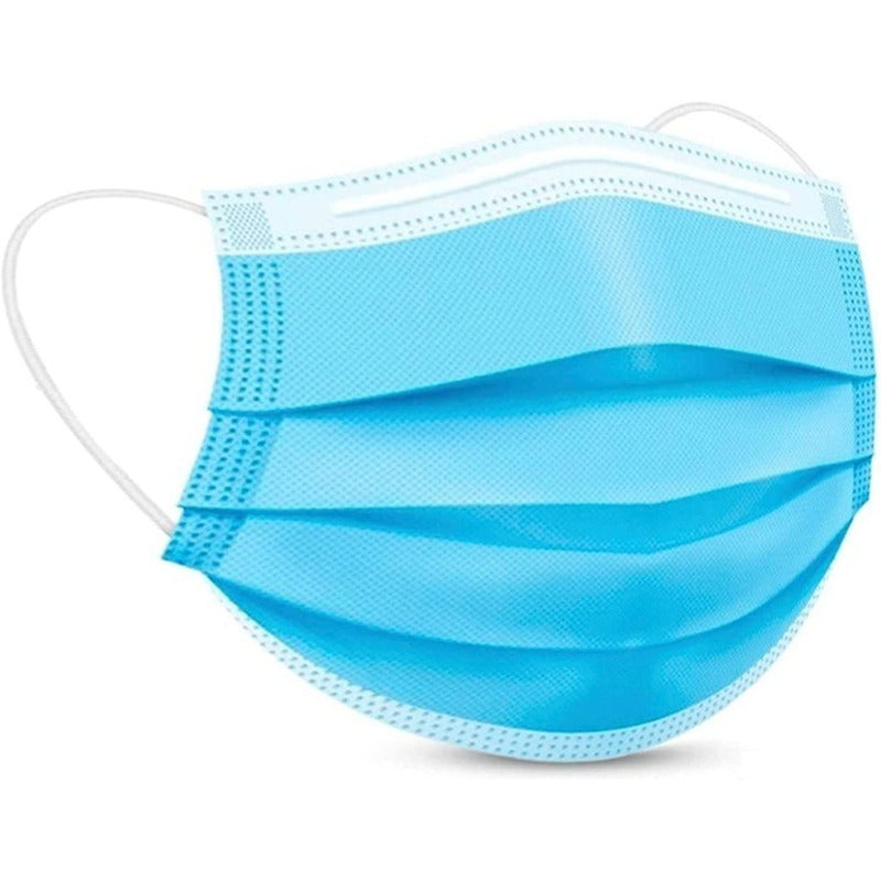 Cubreboca Tricapa Mayfield Polipropileno 50 Pz Azul