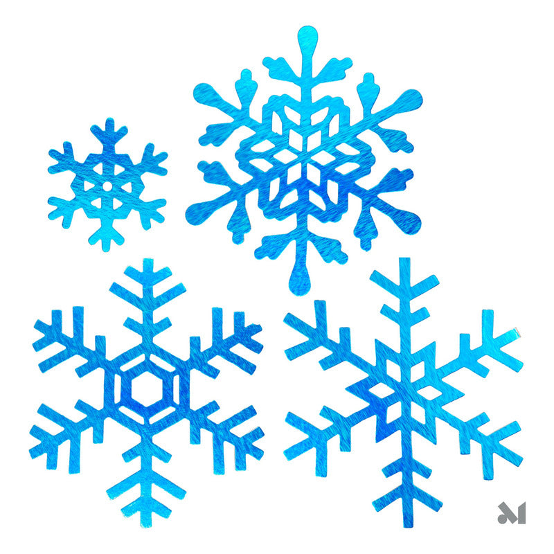 10pzas Copos De Carton Metalicos Adorno Navidad